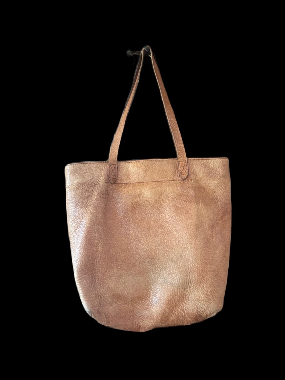 Madewell Medium Transport Tote English Saddle Leather Brown Cognac